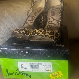Sam Edelman Leopard Print Heels